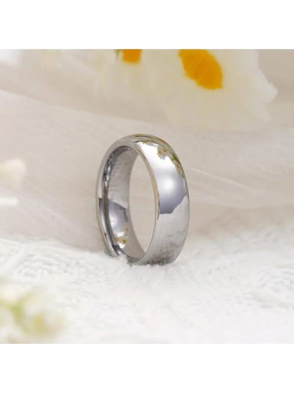 Stylish Tungsten Carbide Wedding Band | Unisex Promise Ring | Durable & Elegant